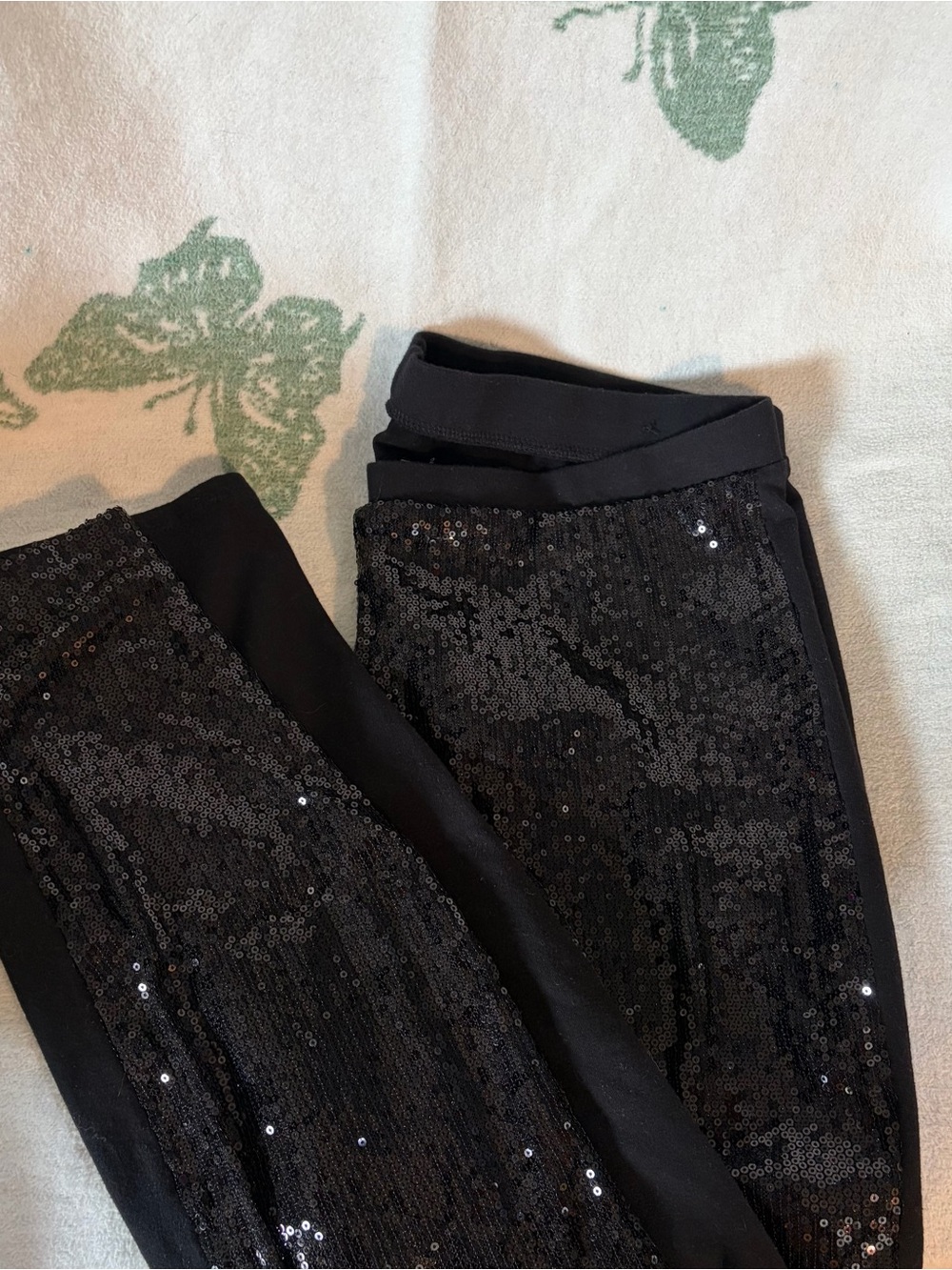 torrid Black Sequin Leggings